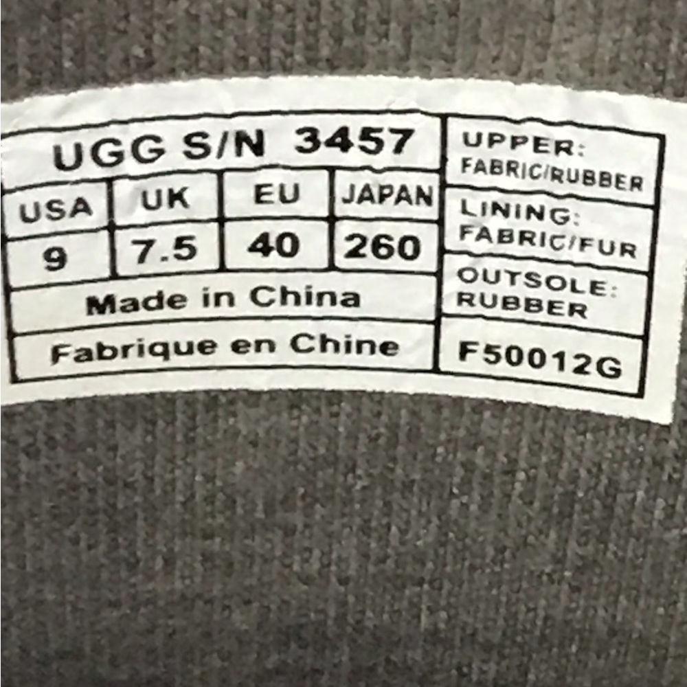 UGG Plaid Rain Boots sz. 9 - Picture 6 of 7